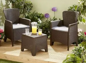 Plastic Rattan Furniture Set