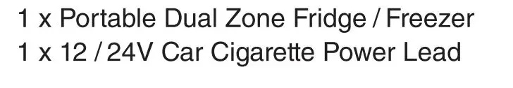 BRASS MONKEY GH2027 15L Portable Fridge Freezer - Box Contents