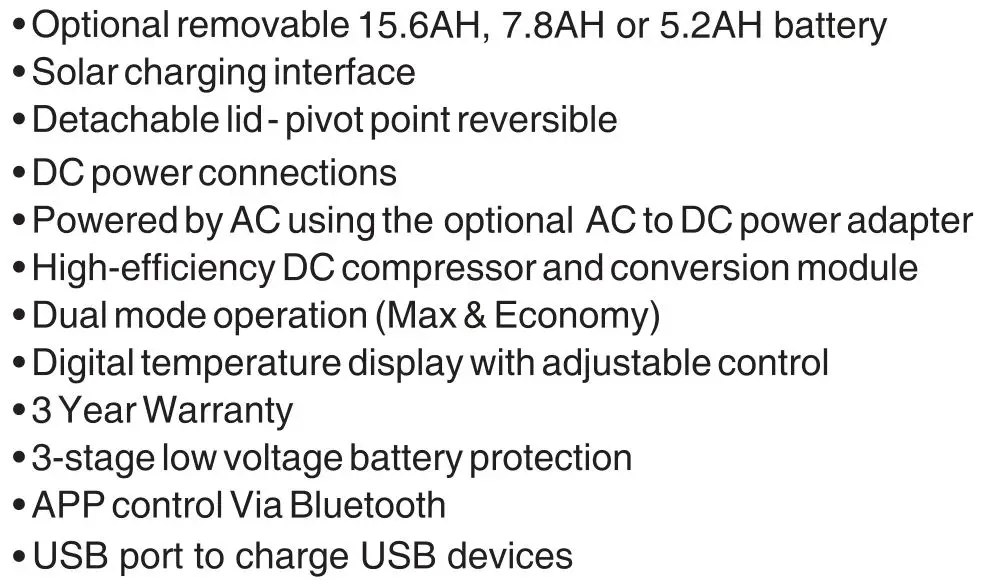 BRASS MONKEY GH2027 15L Portable Fridge Freezer - Features