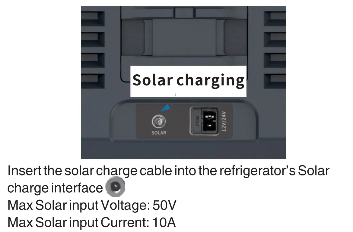 BRASS MONKEY GH2027 15L Portable Fridge Freezer - Solar Panel Charge Connection