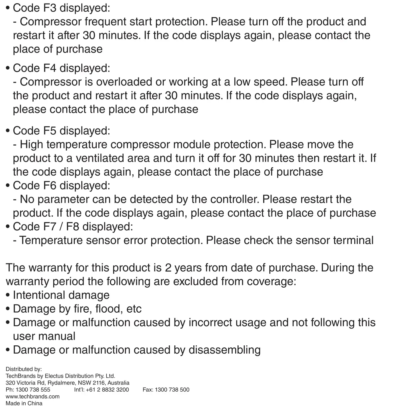 BRASS MONKEY GH2027 15L Portable Fridge Freezer - Troubleshooting 2
