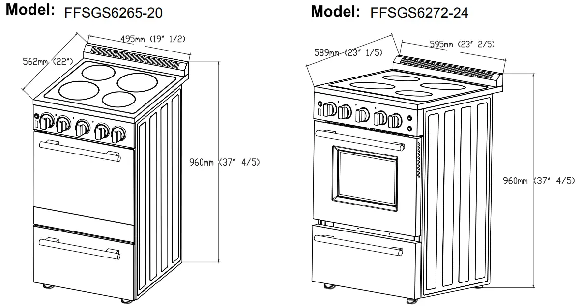 FORNO FFSGS6265 4 Sealed Burners 1