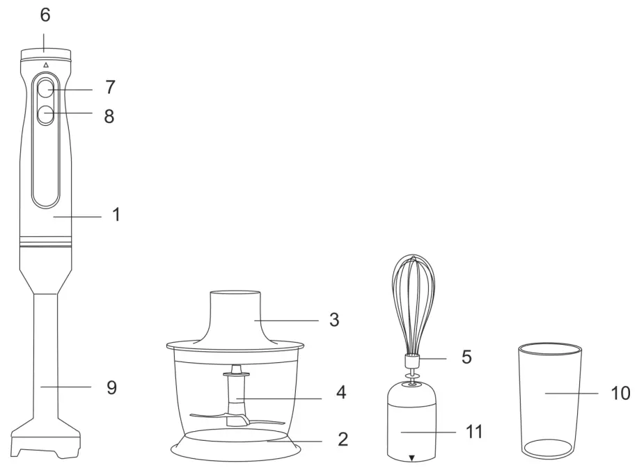 SCARLETT SC-HB42F96 Food Processor Blender - fig