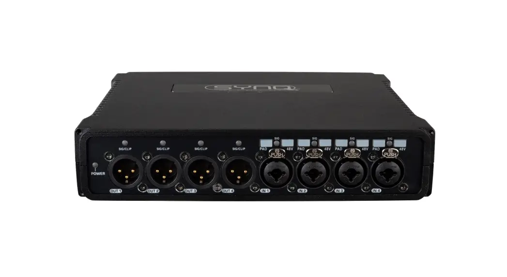Synq Dbt-44 Analog And Dante Audio Interface User Manual