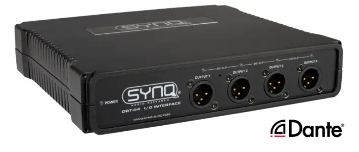 SYNQ DBT 44 Analog and Dante Audio Interface