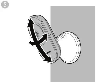 vtech VM350 2 Full Color Video Monitor - Mount the baby unit 6