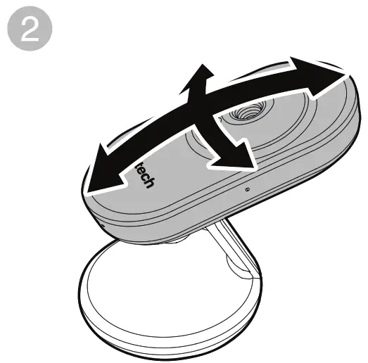 vtech VM350 2 Full Color Video Monitor - Positioning the baby monitor 2