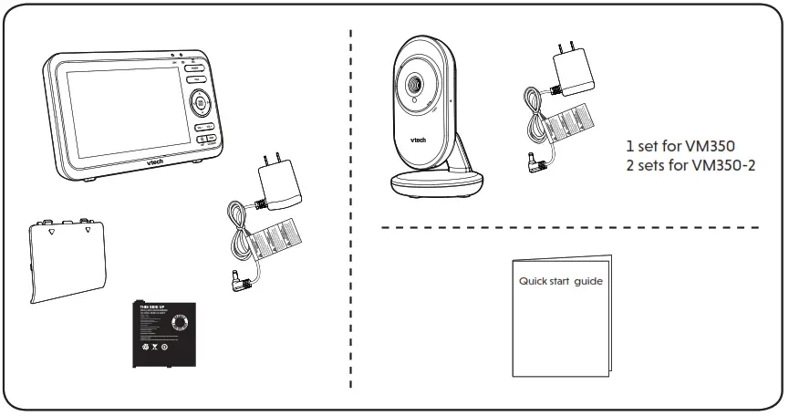 vtech VM350 2 Full Color Video Monitor - the box