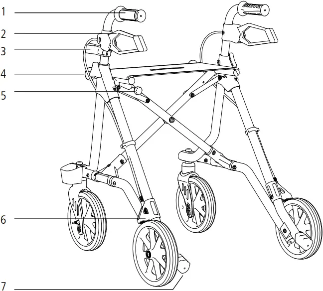 TAiMA Lightweight Rollator - SET UP