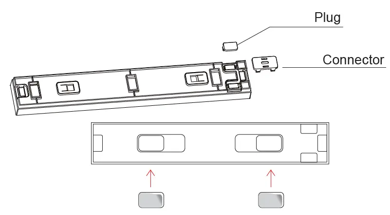 Kmart I004686 Genio Wi-Fi Pixel 6 Piece Linear Wall Light 6