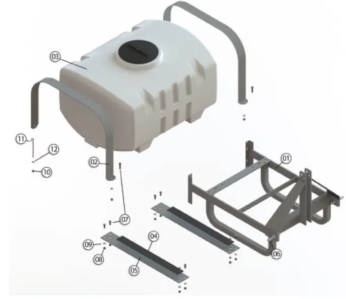 BE-RMS150-28FB 3pt Hitch Sprayer 1