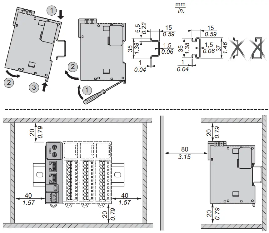 Schneider Electric TM3BCEIP Input-Outdoor Distributed Module - Figure 1