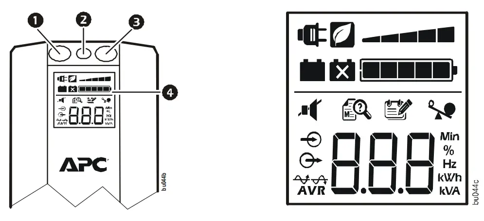 APC BR1200G RS Power Saving Back UPS-Panel