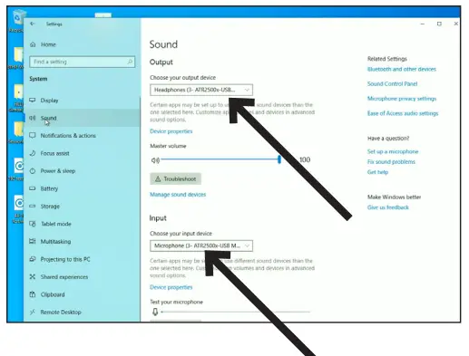 audio-technica ATR2500x-USB Cardioid Condenser USB Microphone - menu choose the desired item