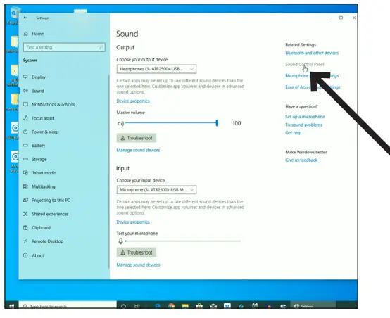 audio-technica ATR2500x-USB Cardioid Condenser USB Microphone - these settings, click “