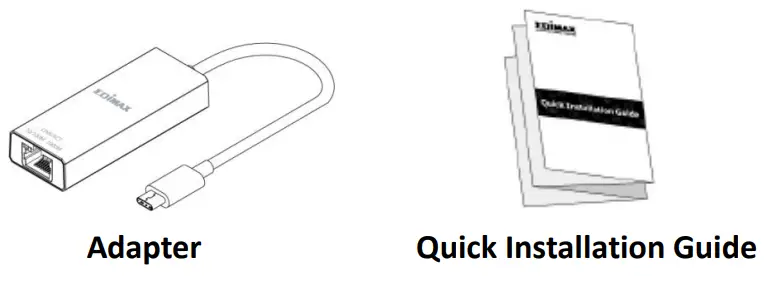 EDIMAX EU-4306C Gigabit 1Gbps Ethernet LAN Adapter - Package Contents