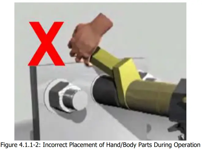 Digital B RAD Battery Torque Wrench - CAUTION