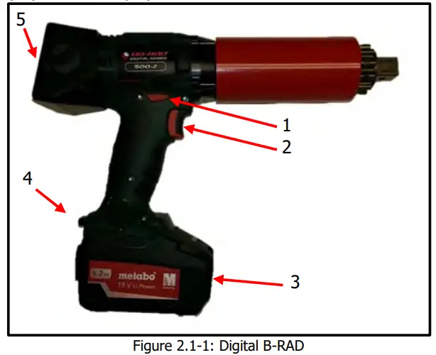 Digital B RAD Battery Torque Wrench - System Components 1