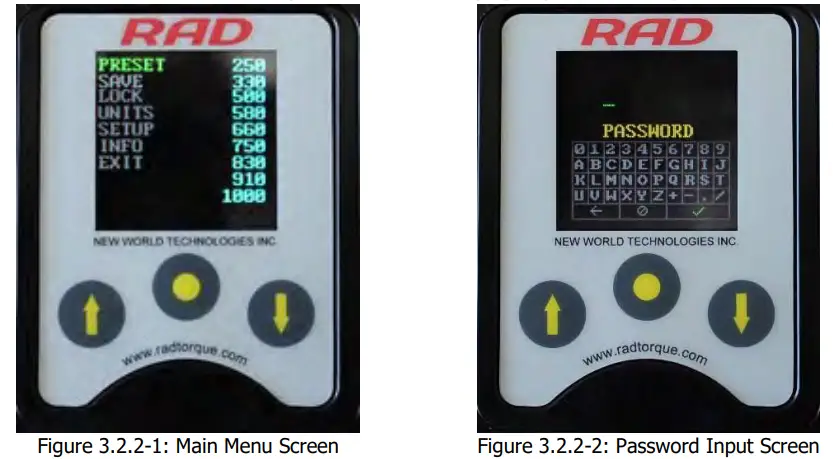 Digital B RAD Battery Torque Wrench - Unlocking Access Levels 2
