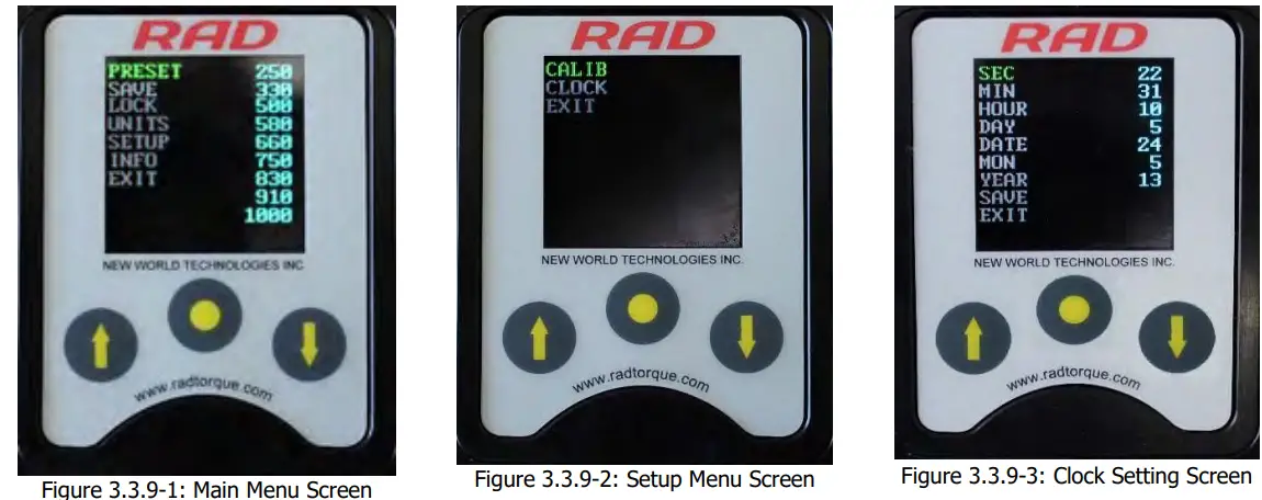 Digital B RAD Battery Torque Wrench - Unlocking Access Levels13
