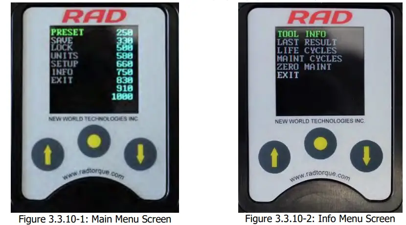Digital B RAD Battery Torque Wrench - Unlocking Access Levels14
