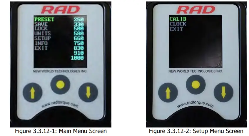 Digital B RAD Battery Torque Wrench - Unlocking Access Levels18