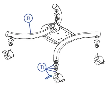 CTA QPAD-HRSWLT-Height-Adjustable-Rolling-Workstation-Cart-with-Laptop-Holder-FIG- (2)