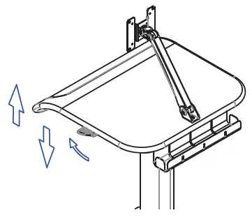 CTA QPAD-HRSWLT-Height-Adjustable-Rolling-Workstation-Cart-with-Laptop-Holder-FIG- (9)