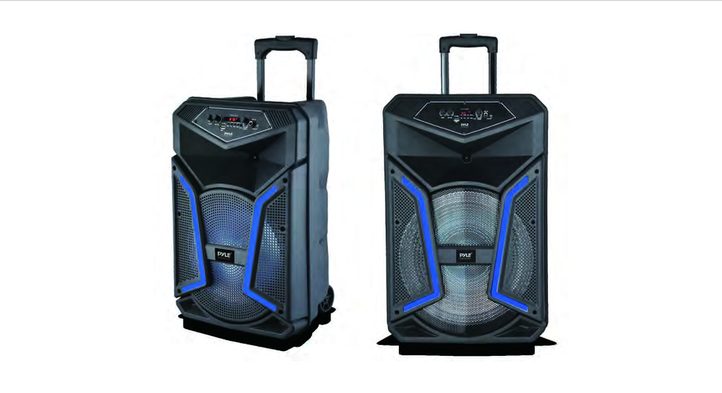 Pyle Portable Karaoke Speaker With Wired Mic User Manual