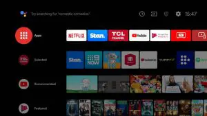 FIG 16 Accessing Smart TV Homepage