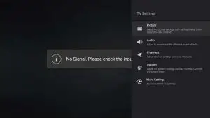 FIG 22 Using TV Settings Menu