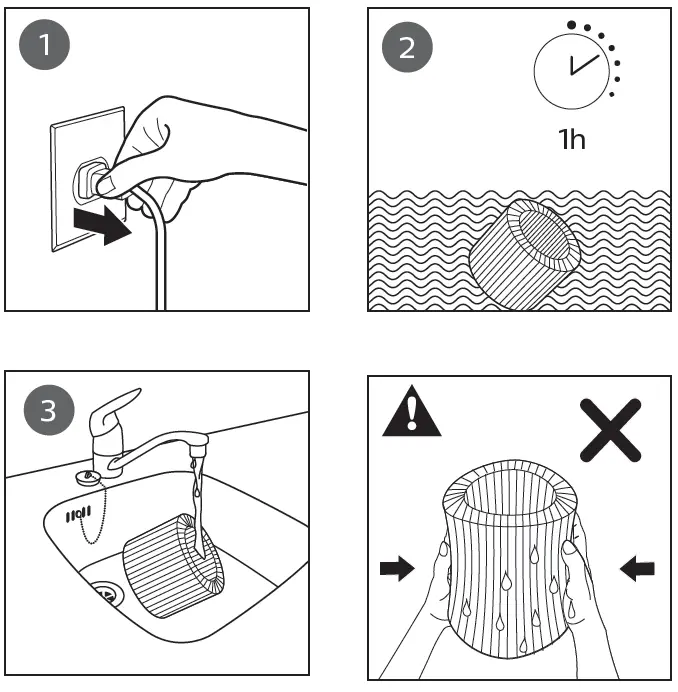 PHILIPS HU2716 Humidifier cleaning