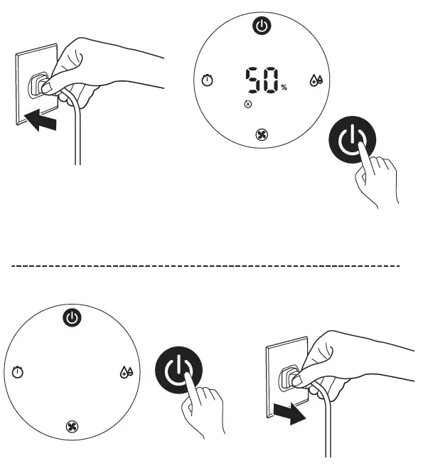 PHILIPS HU2716 Humidifier how to start