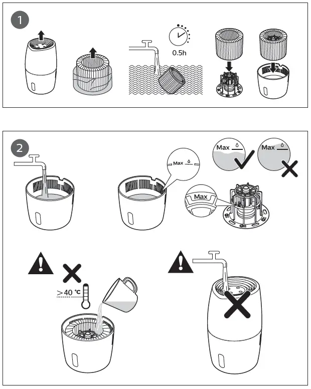 PHILIPS HU2716 Humidifier how to use