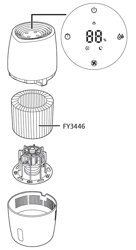 PHILIPS HU2716 Humidifier in the box