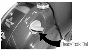 Bissell 8910 Series ProHeat Vacuum - Set ReadyTools dial