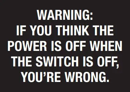 CONAIR HLD23TG True Glow Heated Lotion Dispenser - warning