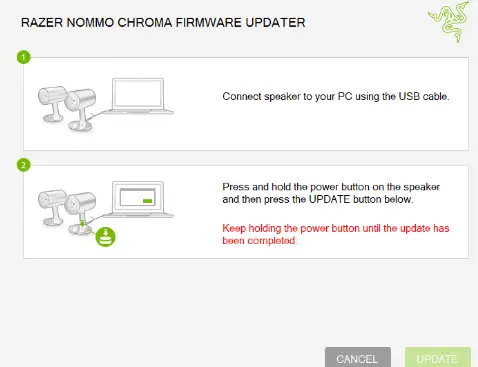Razer Nommo Chroma Firmware Updater