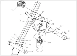 virtufit iConsole Folding Bike - ASSEMBLY INSTRUCTIONS step 1