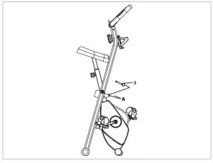 virtufit iConsole Folding Bike - FOLDING