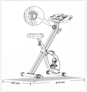virtufit iConsole Folding Bike - LEVELING THE BIKE