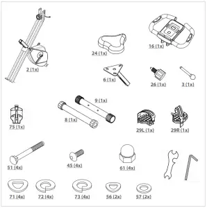 virtufit iConsole Folding Bike - TOOLKIT