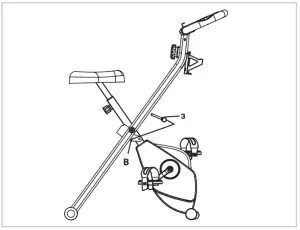 virtufit iConsole Folding Bike - UNFOLDING