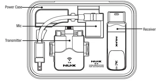 NUX B-6 2.4GHz Wireless System for Saxophone fig1