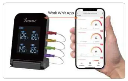 Shenzhen Kaixunda Technology KXD168 Wireless Barbecue Thermometer - Set up the probe