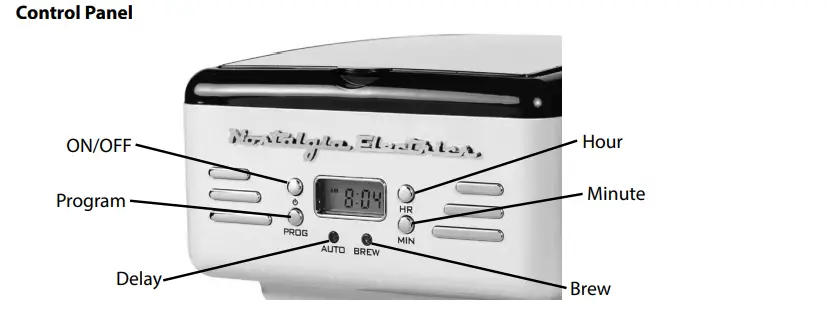 NOSTALGIA NRCOF12SERIES Retro 12-Cup Coffee Maker fig2
