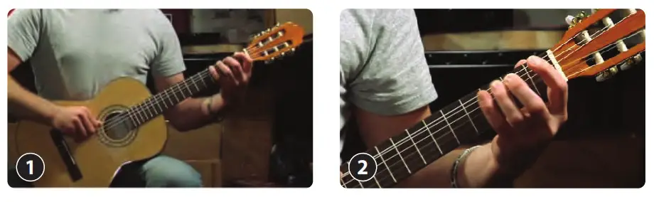 Use some pressure to wiggle strings back