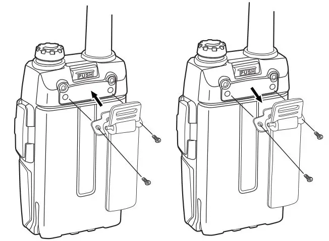BELT clip installation