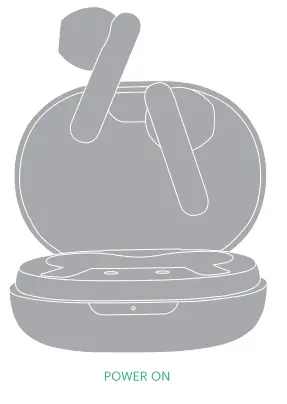 nOISE Air Buds True Wireless Earbuds - on