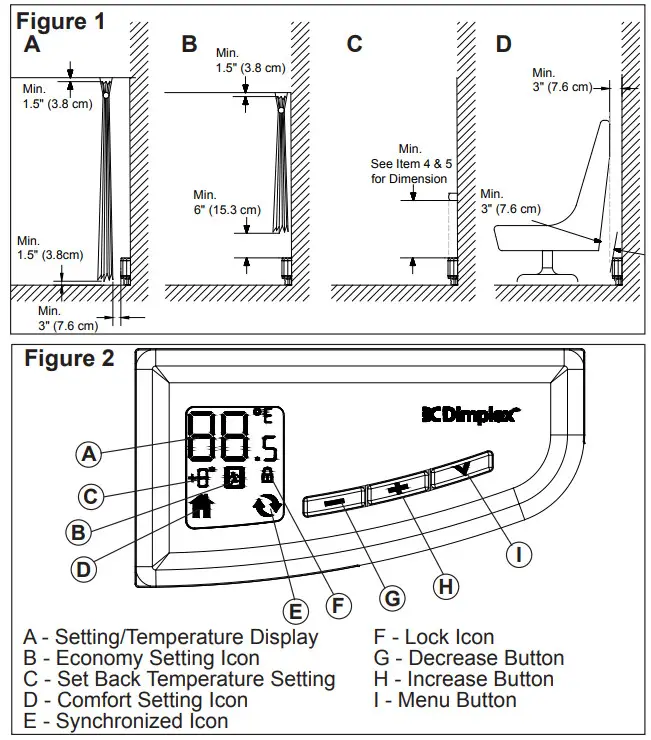 Dimplex LPC Series Smart Baseboard Heater - figure 1 2